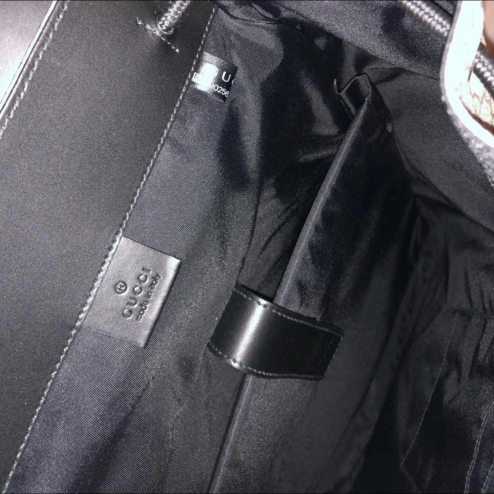 Monogram GG Black/Brown bookbag - Picture 5 of 8